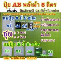 ราคา ปุ๋ยAB ชุด5 ลิตร ปุ๋ย สูตรพลังม้าเข้มข้น ผักไฮโดรโปนิกส์ ทั้งน้ำวนและน้ำนิ่งและพ่นทางใบพืชทุกชนิด แถมผงเร่งรากขาวยาว ปุ๋ยแห้งผสมเองสุดคุ้ม (17358670048)