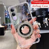 ราคา เคสกันกระแทกซิลิโคนสี่มุมของแท้สำหรับ Vivo Y200 Y19S Y 19S Y 200 VivoY200 4G 5G 2024พร้อมตัวยึดเคสโทรศัพท์โปร่งใสของแท้อย่างเป็นทางการ (22980578856)