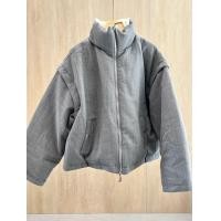 ราคา IM Designer Double Sided Wear Wool Silk Floral down Jacket Genuine Quality Two Way Wearable Padded Coat Straight Cut Commute Style (23215383354)