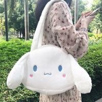 ราคา XUXIAOYAN Tote cotton MIHAN1 Soft Plush Zipper Shoulder Bag Gift Toys ความจุสูง Kuromi Cinnamoroll pompompurin กระเป๋าสะพายหญิง (22947304574)