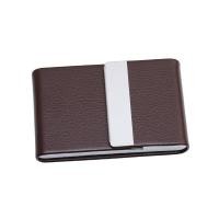 ราคา เคสใส่บัตรหนัง PU สำหรับสูบบุหรี่แบบแฟชั่นกล่องบุหรี่อัลโลหะกล่องเก็บยาสูบสูบบุหรี่ (20497652508)