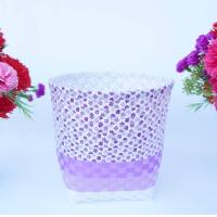 ราคา ตระกร้าสานตระกร้าสานพลาสติก ตระกร้าใส่ผ้าตระกร้าใส่ของ กลางถังเงินถังทอง ปากกลม ก้นตระกร้า กว้าง15 ยาว 16 ปากตระกร้า กว้าง22 ยาว24 สูง 24 (17580138053)