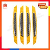 ราคา BCM ยางกันกระแทกประตูรถยนต์แบบสะท้อนแสง ยางกันกระแทกขอบประตู กันรอยประตูรถยนต์ ยางกันกระแทกลายเคฟล่าร์ 1 ชุด มี 4ชิ้น (19616291853)