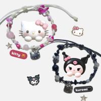ราคา กำไลเชือกเทียนคู่รัก ตามตัวการ์ตูน Kitty Kuromi กำไลคู่ กำไลข้อมือคู่รัก (23043562447)
