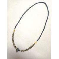 ราคา สร้อยคอเชือกเทียนถักผสมไหมทอง 1 ห่วง ความยาว 60cm แบบสวมหัว (21947786497)
