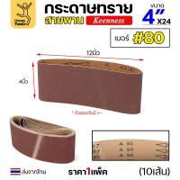 ราคา Keenness ผ้าทรายสายพาน 4 เบอร์80 ใช้กับรถถังขัดไม้ 4นิ้ว เครื่องขัดกระดาษทรายสายพาน 4นิ้ว ขัดไม้ ขัดเหล็กหน้าเรียบ (22812170766)