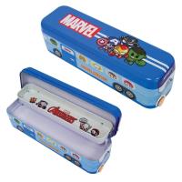ราคา พร้อมส่ง กล่องดินสอเหล็กยก 3 ชั้น ลายการ์ตูนลายลิขสิทธิ์ Spiderman Avenger Frozen Princess Pencil box Licensed Cartoon (21736627331)