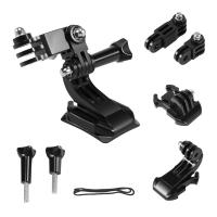 ราคา Action Camera Accessories Set For Hero 5 3 4 4K SJ4000 Chest Strap Base Mount Go Pro Helmet Kits (23205223106)