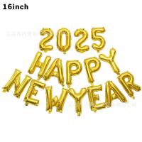 ราคา Cuddly Corenr 2025 Happy New Year Letter Aluminum Film Balloon 16 inch happynewyear New Year Party Scene Decoration Balloon (23308060353)