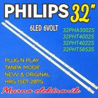 ราคา หลอดแบล็คไลท์ Philips 32 นิ้ว รุ่นที่ใช้ได้ 32PHA3002S 67 32PHT5853S 67 32PHT4002S 67 อะไหล่ทีวี (23361211881)