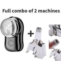 ราคา เครื่องโกนหนวดไฟฟ้า เครื่องโกนหนวด ที่โกนหนวดไฟฟ้า ขนาดเล็ก แบบพกพา แบบชาร์จUSB กันน้ำ (23265022378)