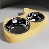 ราคา ชามอาหารสัตว์เลี้ยง2หลุมรูปทรงหูแมว มีทั้งหมด 3 แบบ (22539980491)