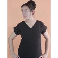 ราคา เสื้อสีพื้น สีดำ คอบัว คอระบาย คอจีน ผ้าไหมอิตาลี อก36 50 (17572125631)