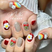 ราคา Sw111 เล็บปลอม สีเจล เล็บปลอมสำเร็จรูป เล็บปลอมสีแดง แถมกาว ตะไบ (22800807147)