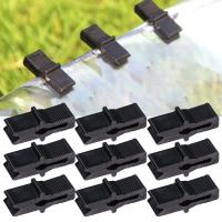 ราคา ตัวหนีบพลาสติก ตัวหนีบเล็ก แพ็ค 50 ชิ้น สำหรับคลุมโรงเรือน ผ้าใบคลุมทำหลังคากันแสง หรือหนีบกิ่งไม้ พลาสติกสีดำ (18535130162)