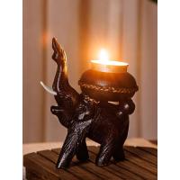 ราคา เชิงเทียนหอม ที่วางเทียน ไม้เเกะสลัก ช้างเเกะสลัก ตะเกียงเทียน พร้อมเทียนหอม woodcraft tea light candle holder (22958010224)