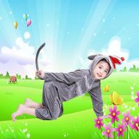ราคา เด็กสัตว์เครื่องแต่งกายประสิทธิภาพไดโนเสาร์วัวเสือสุนัขกระต่ายกบเมาส์หมีหมูสีชมพูอนุบาลเสื้อผ้า (21092909877)