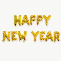 ราคา Cuddly Corenr 2025 Happy New Year Letter Aluminum Film Balloon 16 inch happynewyear New Year Party Scene Decoration Balloon (23308060349)