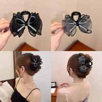 ราคา กิ๊บติดผมโบว์ผีเสื้อสุดหรูหราพร้อมลายจุด 2024 กิ๊บติดผมทรงฟองสุดหรูหราสำหรับผมหลังหัว สไตล์เกาหลี ประดับเพชรเทียม (23239669961)