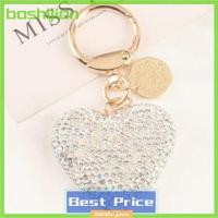 ราคา bashijian พวงกุญแจรูปหัวใจประดับพลอยเทียมสำหรับผู้หญิงพวงกุญแจกระเป๋าถือพวงกุญแจคริสตัลสีทึบพวงกุญแจคู่รูปหัวใจพีช (23205408006)