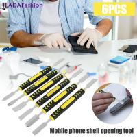 ราคา 6ชิ้นชะแลงเหล็กคาร์บอนปลายคู่ชุดเครื่องมือถอดโทรศัพท์มือถือเครื่องมือมือถอดแยกชิ้นส่วนเครื่องมือง่ามเปิดโลหะชะแลงเครื่องมือถอดแยกชิ้นส่วนโทรศัพท์มือถือกันลื่น (20313255336)