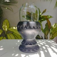 ราคา ตะเกียงน้ำมันพืช ตะเกียงดินเผา ครอบแก้วตะเกียง ตะเกียงเติมน้ำมันพืช (19626277744)