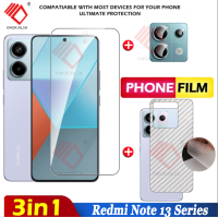 ราคา 3 in 1 ฟิล์มกระจก Redmi note 13 4G 5G Redmi note 13 Pro 4G 5G ฟิล์ม ฟิล์มกระจกกันรอยกล้องหลัง ฟิล์มป้องกันด้านหลัง (23293468370)