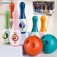 ราคา Oldlaiben ของเล่นเด็ก ชุดโยนโบว์ลิ่งสำหรับเด็ก ชุดโบว์ลิ่ง มินิโบว์ลิ่ง Bowling Playset (23210644090)