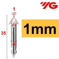 ราคา ดอกนำศูนย์ HSS 60องศา ยี่ห้อ YG สีเงิน CENTER DRILL HSS (12329866808)