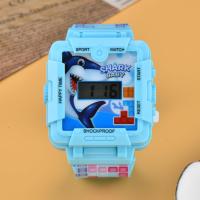 ราคา Kegllect Childrens Electronic LED Watch Cartoon Kid Flip Up Game Console Toy Watches Boy Girl Gift (22257174397)