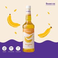 ราคา Shave Ice Banana Syrup เชฟไอซ์ กลิ่นกล้วย ไซรัป น้ำหวานแต่งกลิ่น น้ำเชื่อมแต่งกลิ่น 750มล (22090425613)