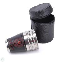 ราคา ชุดแก้วไวน์สแตนเลสพร้อมภาชนะใส่เครื่องดื่มแบบพกพา30 70 170มล แก้ววิสกี้แก้วไวน์สำหรับเดินทางกลางแจ้ง4ชิ้น (22942748959)