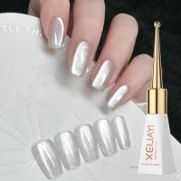 ราคา เจลทาเล็บสีขาวพอร์ซเลนกระจกกลิตเตอร์โฮโลกราฟิก10มล 1ชิ้นเจลทาเล็บให้ผลเหมือนแมว (21170945590)