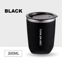 ราคา แก้วกาแฟคาเฟ่สแตนเลสแบบพกพาแก้วแก้วเก็บความร้อน300มล ถ้วยทำความร้อนเดินทางสำหรับน้ำชากาแฟ (22928031592)