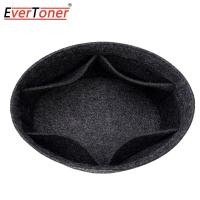 ราคา EverToner Felt Insert Bag Organizer For Prada Duet Re Nylon Bucket Bag Makeup Handbag Organizer Inner Purse Portable Cosmetic Inside Bags Mini Small Bags (15311118397)