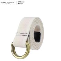 ราคา Louis Montini เข็มขัดผ้า เข็มขัดผู้ชาย เข็มขัดผู้หญิง เข็มขัดแฟชั่น Canvas Belt MCT13 (22530754559)