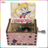 ราคา Utopia กล่องดนตรีมือหมุนเซเลอร์มูนเพ้นท์กล่องดนตรีตกแต่งของขวัญสำหรับสาวๆกล่องดนตรีไม้ (23256710337)