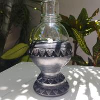 ราคา ตะเกียงน้ำมันพืช ตะเกียงดินเผา ครอบแก้วตะเกียง ตะเกียงเติมน้ำมันพืช (19626277743)