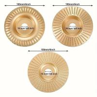ราคา KONLU 3pcs ใบขัดไม้ ใบเจียร์ขัดไม้ 100mm โลหะทังสเตนคาร์ ใบเจียรไม้ ใบเจียร์แกะสลัก ใบลูกหมู บุ้งขัดไม้ เครื่องมือแกะสลักไม้แผ่นขัด ใบเจียร์ไม้แบบแบน แผ่นเจียรสำหรับใช้งานกับเครื่องเจียร 4 ใช้งานง่า ป