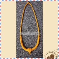 ราคา สร้อยเชือกเทียนถักสีเหลืองทอง 1 ห่วงลูกแก้วถักงานฝีมือ DIY เทรนวันนี้ (14312322387)
