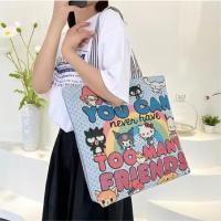 ราคา ZWHกระเป๋าสำหรับผู้หญิง กระเป๋าผ้า กระเป๋าสะพายข้าง สไตล์เกาหลี ใบใหญ่ (23024122882)