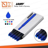 ราคา LAMY หมึกหลอดลามี่ T10 สีน้ำเงิน สำหรับปากกาหมึกซึม แพ็ค 5 ชิ้น ของแท้ 100 หมึกเติมปากกาหมึกซึม Lamy LAMY T10 Blue Ink Cartridge Refill for Fountain Pen ラミー インク カートリッジ 5本入 LT10BL ブルー ปากกาสลักชื่อ ของ