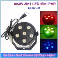 ราคา ไฟพาร์ ไฟพาร์ LED6 RGB 7w ไฟปาร์ตี้ ไฟดิสโก้ LED Mini Par Light 6 LED RGB 3IN1 US Plug (6023900657)