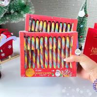 ราคา ขนมแจกคริสต์มาส Mini Christmas Candy Cane อมยิ้ม ลูกกวาด ไม้เท้าแคนดี่ Candy cane 1 กล่อง 100 กรัม ขนมคริสต์มาส หวานหอม อร่อย (23270217173)