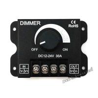 ราคา สวิตช์ หรี่ไฟ LED 12V 24V Adjustable LED Dimmer Switch 12 24V 8A Brightness Lamp Strip Hand ON OF Driver (19685145278)