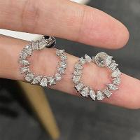 ราคา Huitan ต่างหูตุ้มหูวงกลมสี่เหลี่ยมเพชร CZ ทรงหยดน้ำหยดน้ำหรูหราสำหรับผู้หญิงเครื่องประดับแฟชั่นใหม่ล่าสุดเครื่องประดับหูสำหรับผู้หญิง (23059668166)