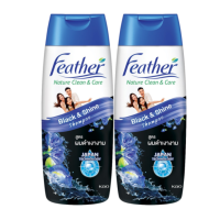 ราคา 1 แถม 1 มีให้เลือก 8 สูตร Feather Nature Clean Care Shampoo 340 ml แฟซ่า แชมพู 340 มล (17485434178)