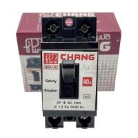 ราคา เซฟตี้ เบรกเกอร์ Safety Breaker ตัวตัดไฟ 2P 220V ขนาด 10A 15A 20A 30A 40A ยี่ห้อ ช้าง CHANG (16025642968)