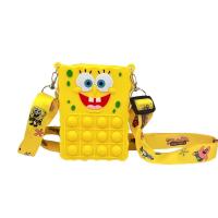 ราคา HANYUNNY มินิ Kawaii กระเป๋าเล็ก สายรัดปรับระดับได้ การบีบอัด SpongeBob กระเป๋าแมสเซนเจอร์ กระเป๋าใส่เหรียญ กระเป๋าสะพายข้าง ของเล่นฟองอยู่ไม่สุข (22522880286)
