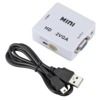 ราคา OXT35 ตัวแปลงวิดีโอ อะแดปเตอร์เสียง MINI HDMI เป็น VGA 1080P HDMI เป็น VGA ขั้วต่อเสียงมินิ HDMI2VGA ขนาดเล็กมากๆ กล่องเชื่อมต่อ อะแดปเตอร์แปลง MINI HDMI เป็น VGA สำหรับ XBOX360 Blu ray dvd HD set top